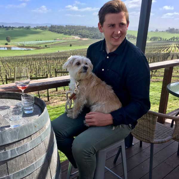 Outdoor wine tasting with your dog